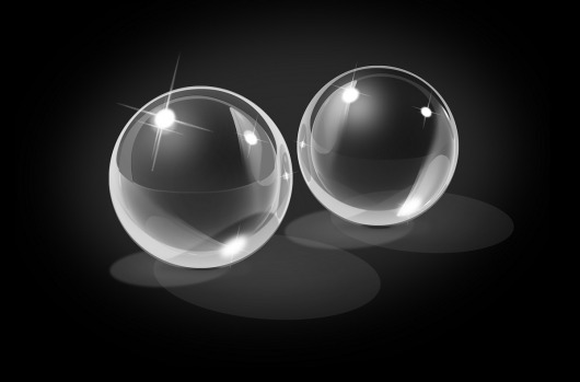 Вагинальные шарики из стекла Small Glass Ben-Wa - Pipedream