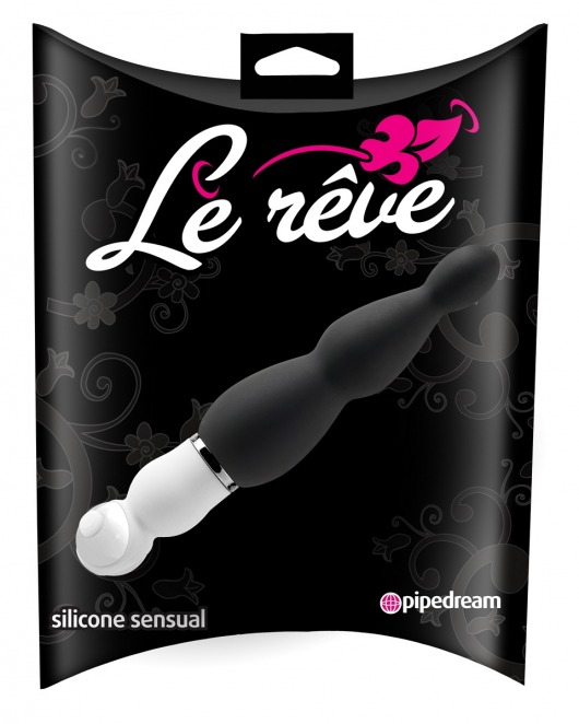 Чёрный вибромассажер Le Reve Silicone Sensual - 14,6 см. - Pipedream
