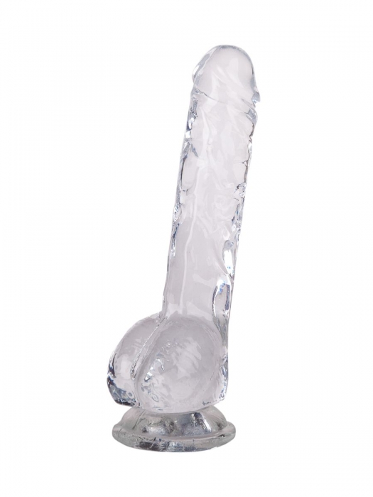 Прозрачный фаллоимитатор Luminous - 20 см. - Lola Games