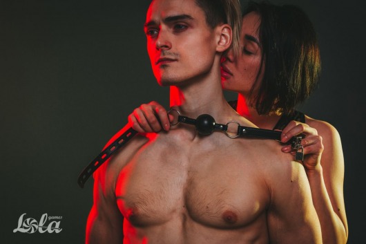 Черный кляп Love Addict на замочке - Lola Games - купить с доставкой в Москве