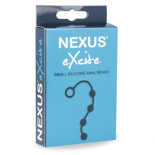 Черная анальная цепочка Excite S - 24 см. - Nexus Range