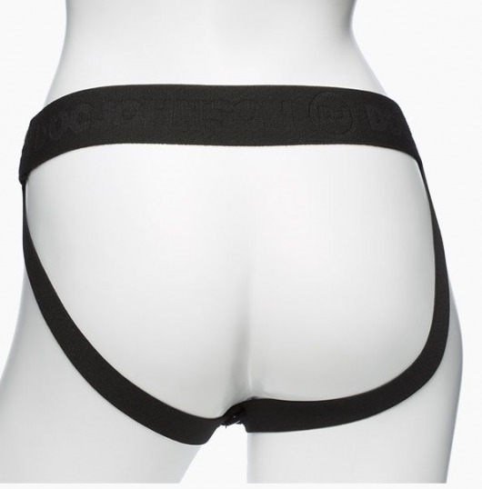 Черный пояс с 3 сменными полыми насадками BE Ready - 19, 20,3 и 17,8 см. - Doc Johnson - купить с доставкой в Москве