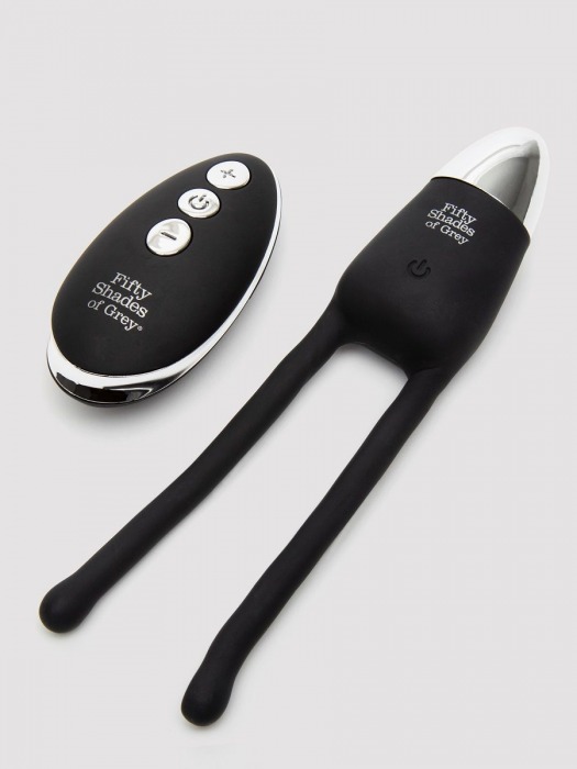 Черный вибратор для пар Relentless Vibrations Remote Couples Vibrator - Fifty Shades of Grey