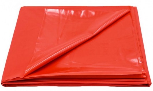 Красная виниловая простынь - 217 х 200 см. - Джага-Джага - купить с доставкой в Москве
