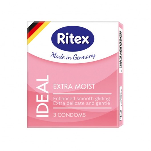 Презервативы RITEX IDEAL с дополнительной смазкой - 3 шт. - RITEX - купить с доставкой в Москве