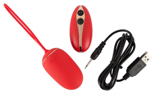 Красное виброяйцо Remote Controlled Love Ball с пультом ДУ - Orion