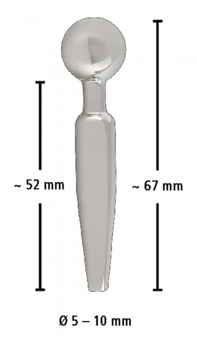 Серебристый уретральный плаг Penisplug Come Thru - 6,7 см. - Orion - купить с доставкой в Москве