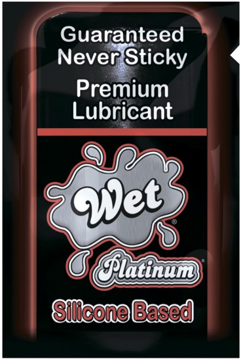 Гель-лубрикант на силиконовой основе Wet Platinum - 2 мл. - Wet International Inc. - купить с доставкой в Москве