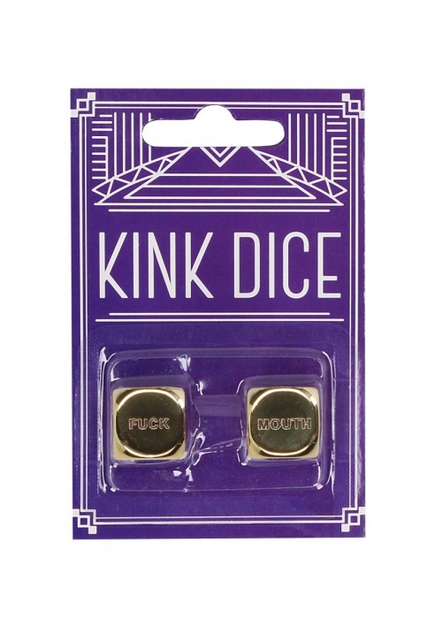 Золотистые игральные кубики Kink Dice - Shots Media BV - купить с доставкой в Москве