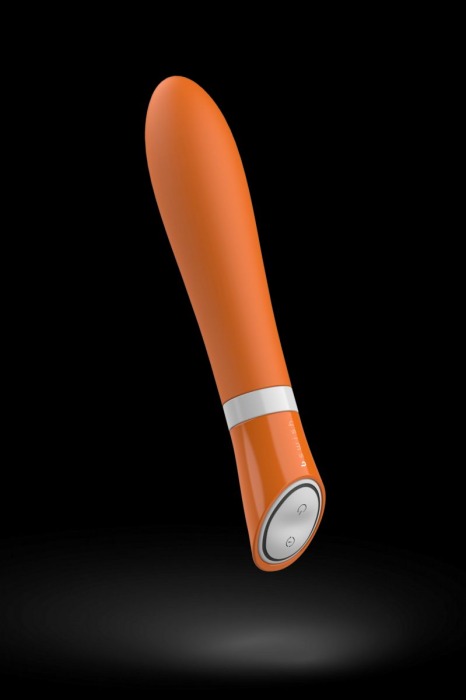 Оранжевый вибратор Bgood Deluxe - 18 см. - B Swish