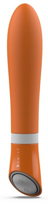 Оранжевый вибратор Bgood Deluxe - 18 см. - B Swish