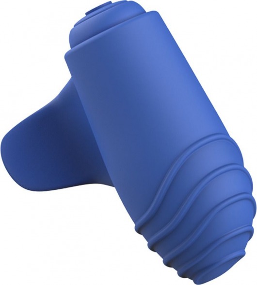 Синий вибростимулятор на пальчик Bteased Basic Finger Vibrator - B Swish
