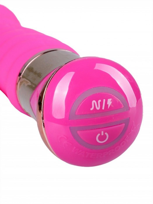Ярко-розовый спиралевидный вибратор - 21 см. - Джага-Джага