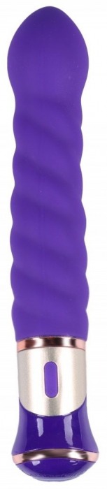 Фиолетовый спиралевидный вибратор - 21 см. - Джага-Джага