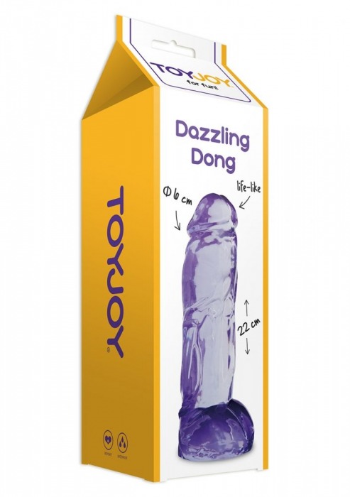 Фаллоимитатор Dazzling Dong Purple - Toy Joy