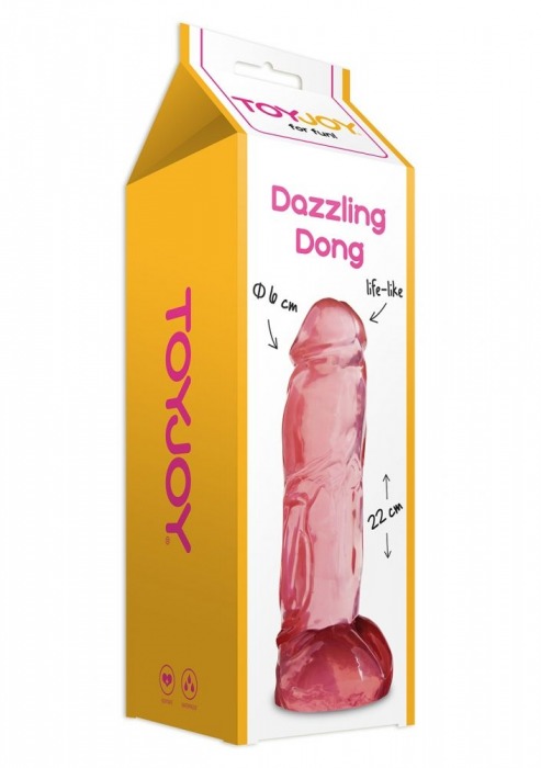 Фаллоимитатор DAZZLING DONG PINK - Toy Joy