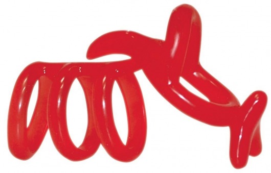 Красная рельефная насадка на пенис Funny Kangaroo - Orion - в Москве купить с доставкой