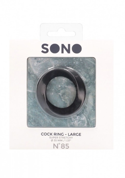 Черное эрекционное кольцо N 85 Cock Ring Large - Shots Media BV - в Москве купить с доставкой