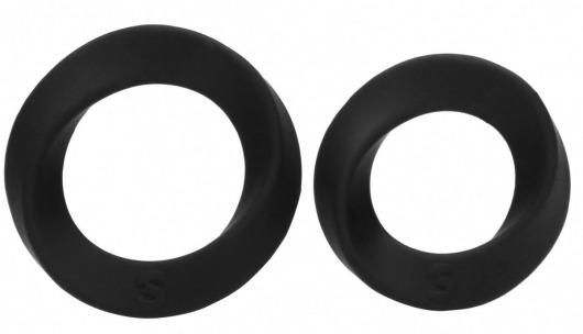 Набор из двух черных эрекционных колец N 86 Cock Ring Set - Shots Media BV - в Москве купить с доставкой