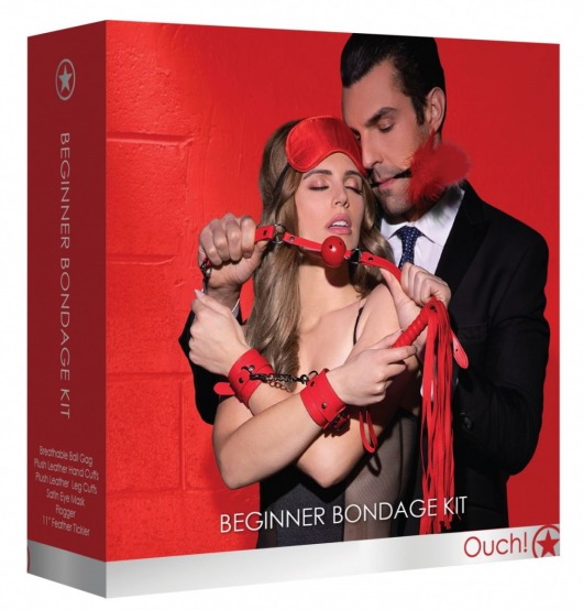 Красный игровой набор Beginners Bondage Kit - Shots Media BV - купить с доставкой в Москве