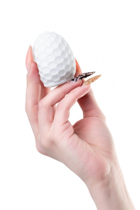 Белый рельефный мастурбатор Pufl - A-toys - в Москве купить с доставкой