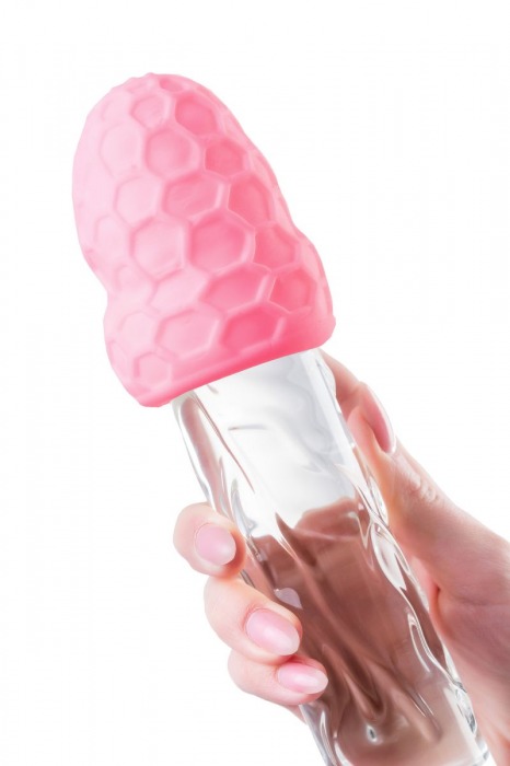 Розовый рельефный мастурбатор Flaff - A-toys - в Москве купить с доставкой
