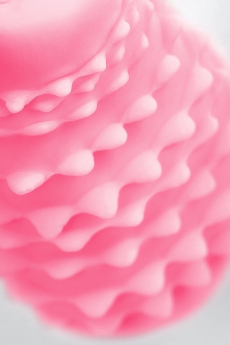 Розовый рельефный мастурбатор Flaff - A-toys - в Москве купить с доставкой