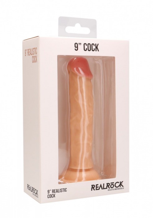 Телесный реалистичный фаллоимитатор Realistic Cock 9  - 23,5 см. - Shots Media BV