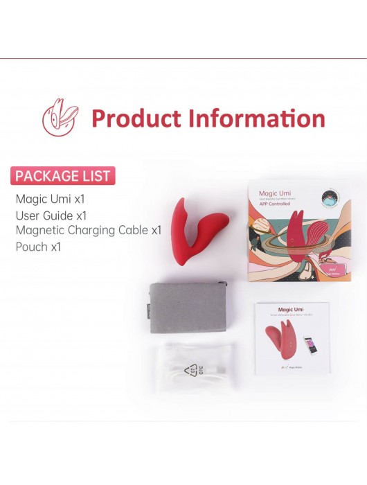 Вибромассажер Magic Motion Umi - 9,5 см. - Magic Motion