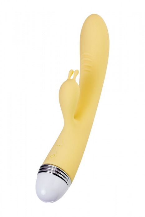 Желтый вибратор-кролик Aster - 22 см. - ToyFa