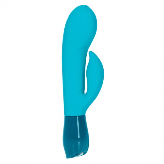 Бирюзовый вибратор Хай-Тек CERES RABBIT - Jopen