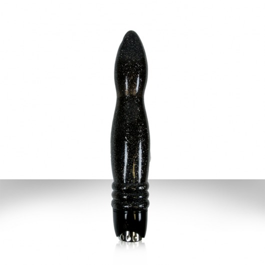 Чёрный вибромассажер Starlight Gems Vela Vibrating Massager - 20,3 см. - NS Novelties
