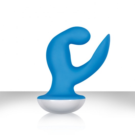 Голубой вибромассажер Femme Vibrating G Spot Rocker Blue - 13,8 см. - NS Novelties