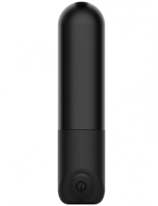 Черный мини-вибратор Rick с пультом - 8,6 см. - Winyi