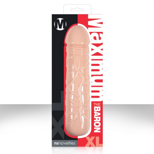 Фаллоимитатор большой Maximum The Baron X-Large телесного цвета - 27,9 см. - NS Novelties