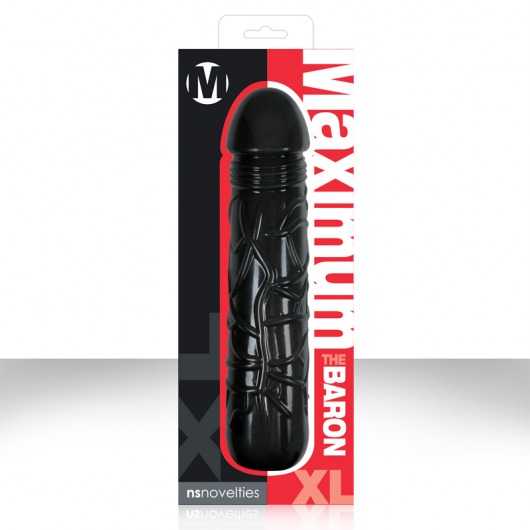 Чёрный фаллоимитатор Maximum The Baron X-Large - 27,9 см. - NS Novelties