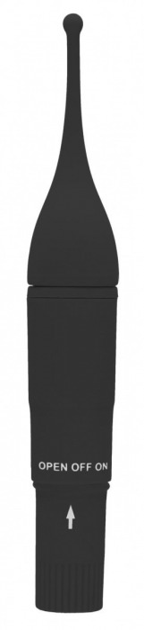 Черный клиторальный вибромассажер Clitoral Tickler - 16,2 см. - Shots Media BV