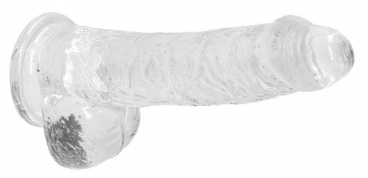 Прозрачный фаллоимитатор Realrock Crystal Clear 7 inch - 19 см. - Shots Media BV