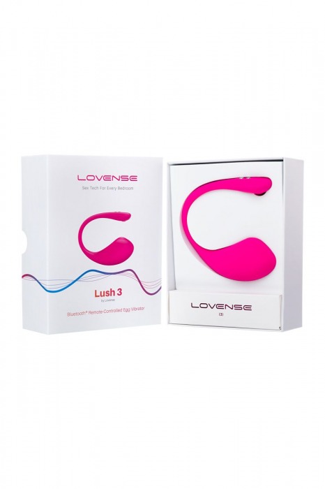 Розовое виброяйцо Lovense Lush 3 - Lovense