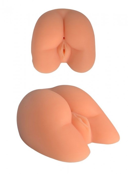 Телесная вагина с двумя функциональными отверстиями - SHEQU - в Москве купить с доставкой