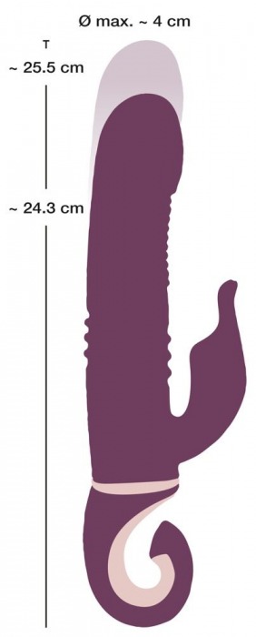Фиолетовый вибратор-кролик Javida - 25,5 см. - Orion