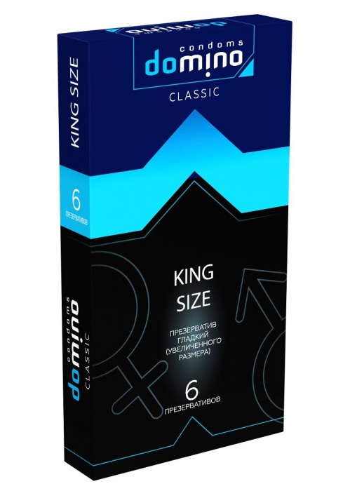 Презервативы увеличенного размера DOMINO Classic King size - 6 шт. - Domino - купить с доставкой в Москве