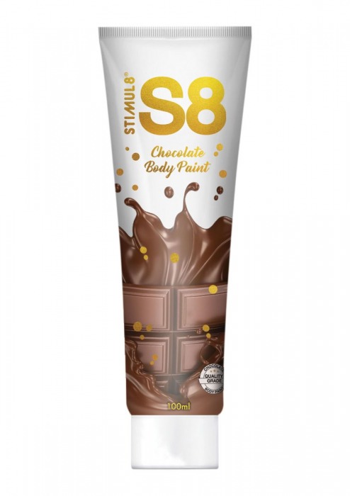 Краска для тела со вкусом шоколада Stimul 8 Bodypaint - 100 мл. - Stimul8 - купить с доставкой в Москве