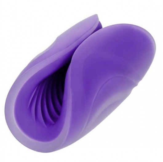 Фиолетовый рельефный мастурбатор Spiral Grip - California Exotic Novelties - в Москве купить с доставкой