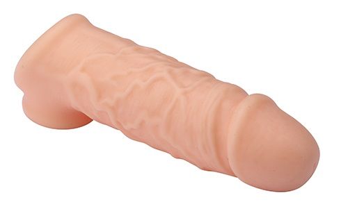 Телесная насадка EXTENDER WITH BALL STRAP 5.5 - 14 см. - Dream Toys - в Москве купить с доставкой