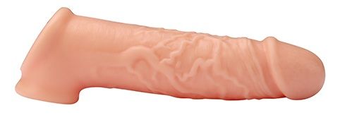 Телесная насадка EXTENDER WITH BALL STRAP 6.5 - 17 см. - Dream Toys - в Москве купить с доставкой