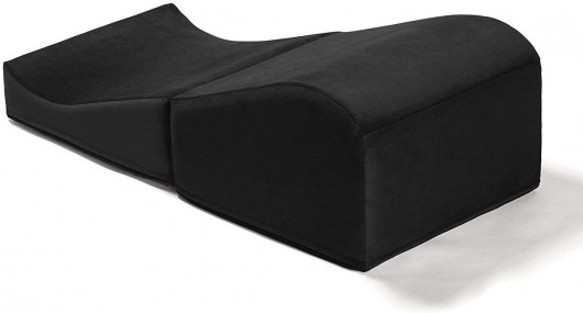 Черная большая вельветовая подушка для любви Liberator Retail Flip Ramp - Liberator - купить с доставкой в Москве