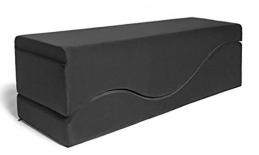 Черная вельветовая подушка для любви Liberator Retail Equus Wave - Liberator - купить с доставкой в Москве