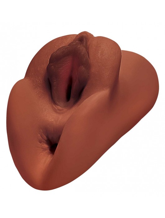 Коричневый мастурбатор Perfect Pussy Double Stroker - Pipedream - в Москве купить с доставкой