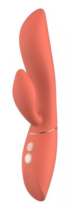 Оранжевый вибратор-кролик Carmen - 22,5 см. - Dream Toys